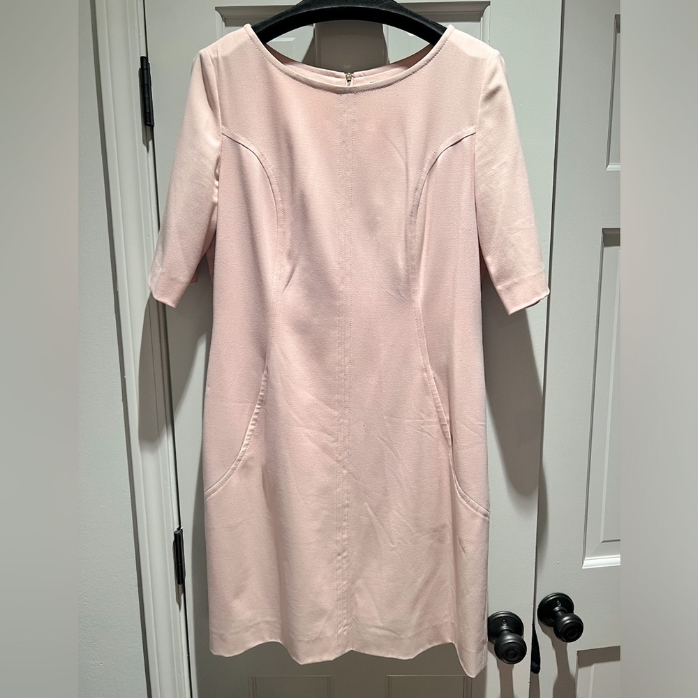 Tahari Shift dress, size 12, soft pink